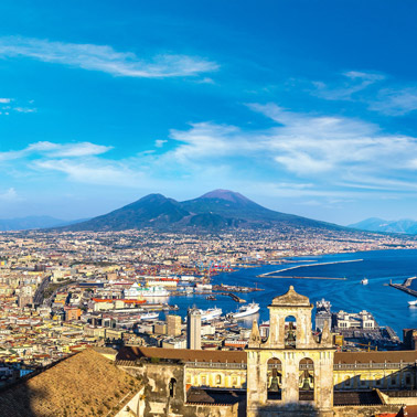 naples with vesuvius